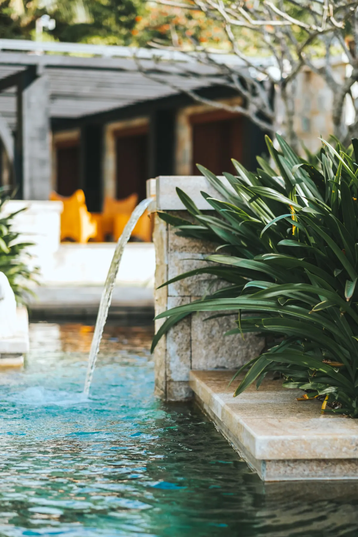 Homepage brand hero water feature